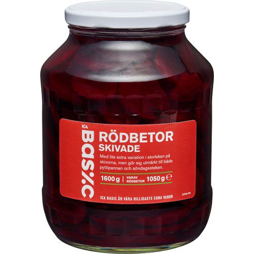 Skivade Rödbetor 1600g ICA Basic | Natmat | Natmat