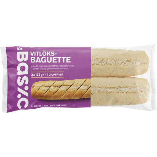 Vitlöksbaguetter Fryst 2-p 350g ICA Basic
