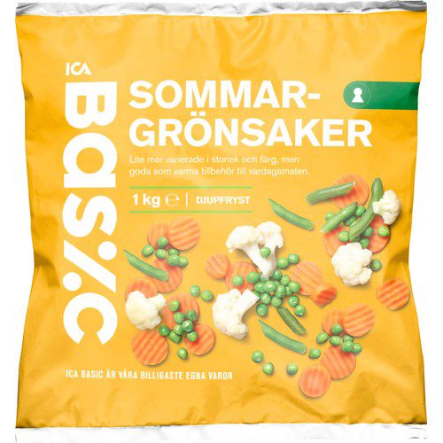 Sommargrönsaker Fryst 1kg ICA Basic