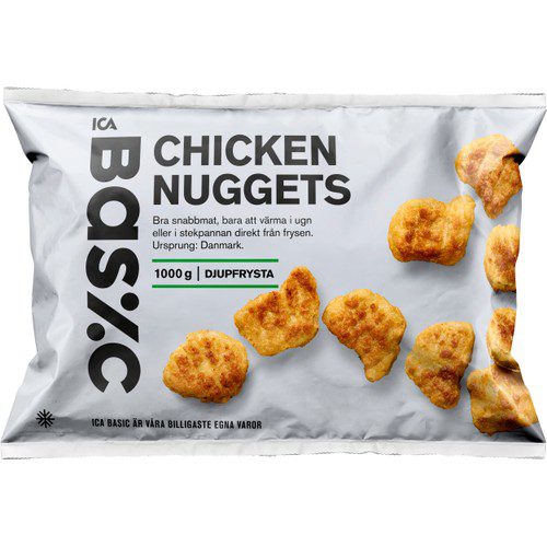 Chicken nuggets Fryst 1kg ICA Basic
