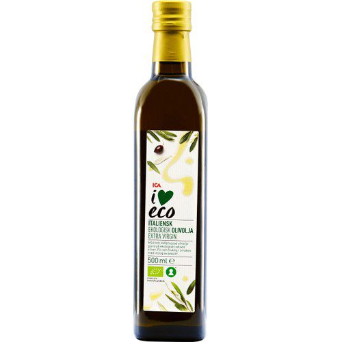 Extra virgin Italiensk Olivolja Ekologisk 500ml ICA I love eco