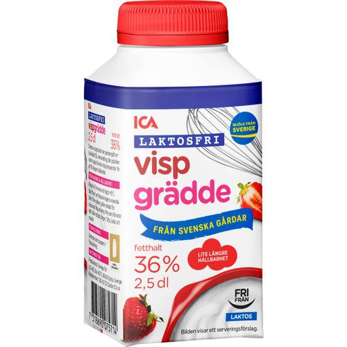 Vispgrädde Laktosfri 36% 2,5dl ICA