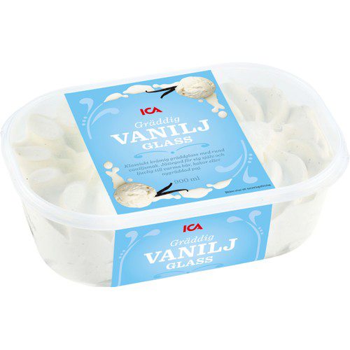Glass Vanilj 900ml ICA