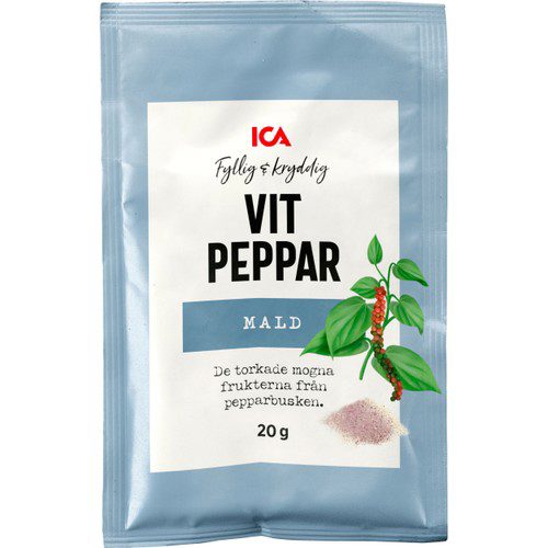Vitpeppar Malen 20g ICA