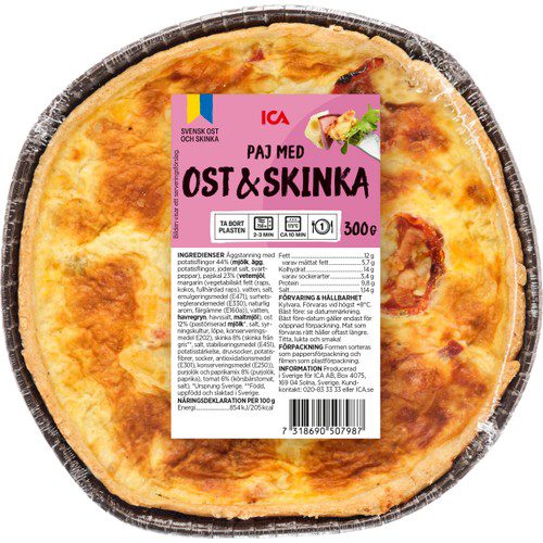 Ost & Skinkpaj 300g ICA
