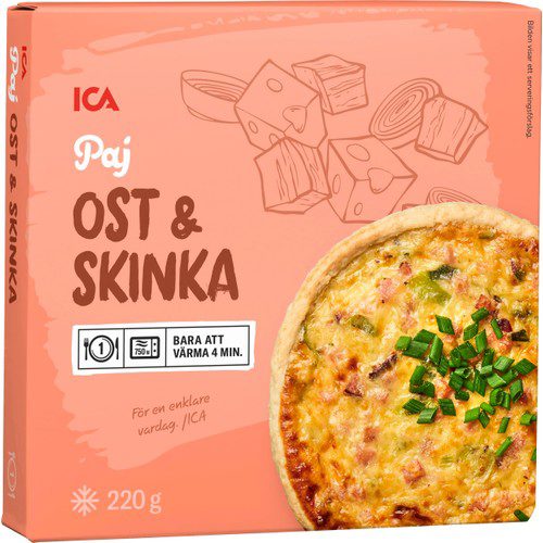 Ost & skinkpaj Fryst 220g ICA