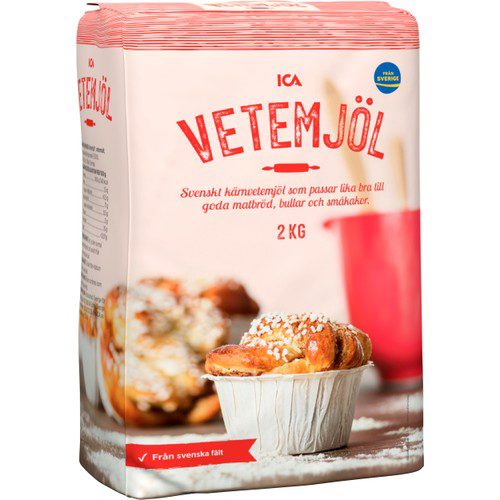 Vetemjöl 2kg ICA