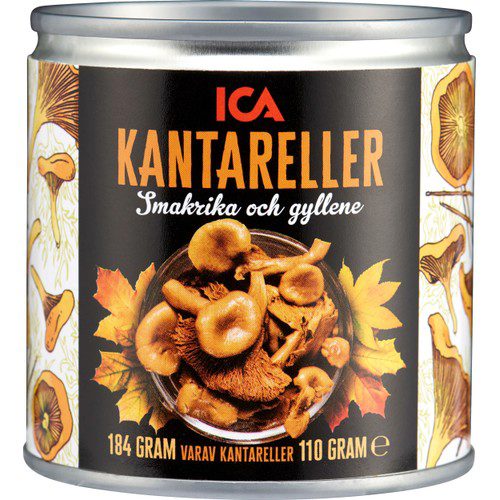 Kantareller i vatten 184g ICA