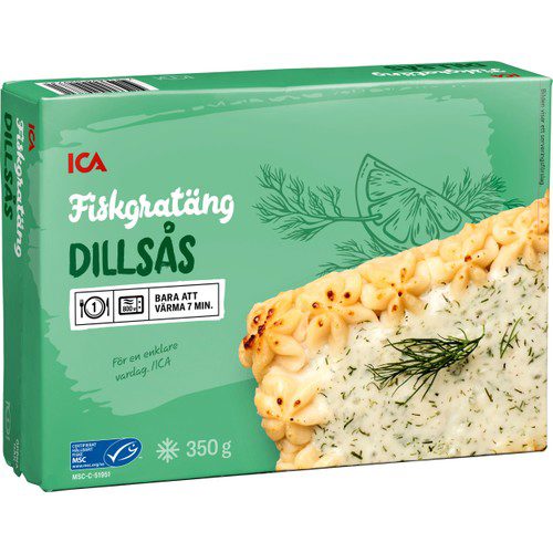 Fiskgratäng dillsås Fryst 350g ICA