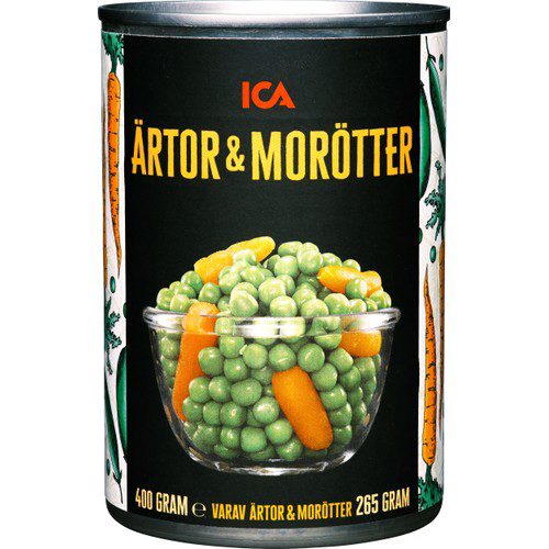 Ärtor & morötter 400g ICA