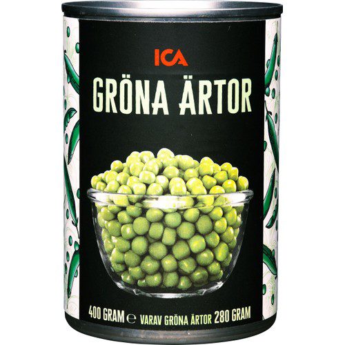 Gröna ärtor 400g ICA