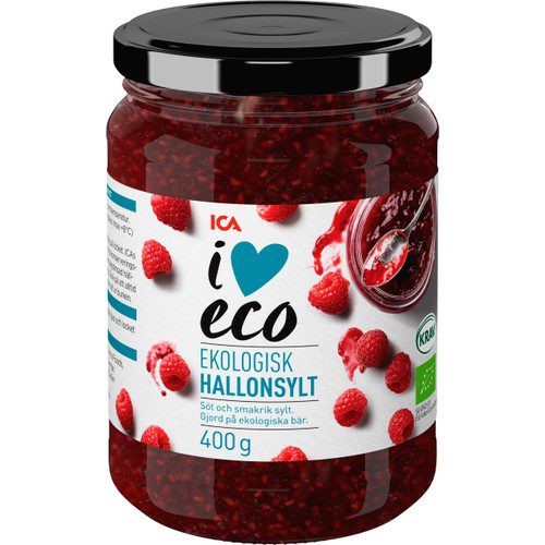 Hallonsylt 400g KRAV ICA I love eco
