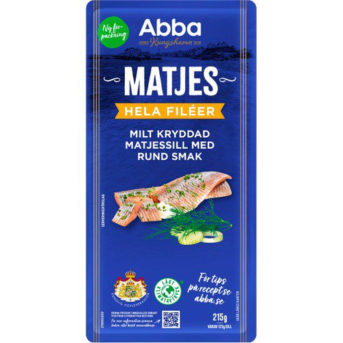 Matjessill hela filéer 215g Abba