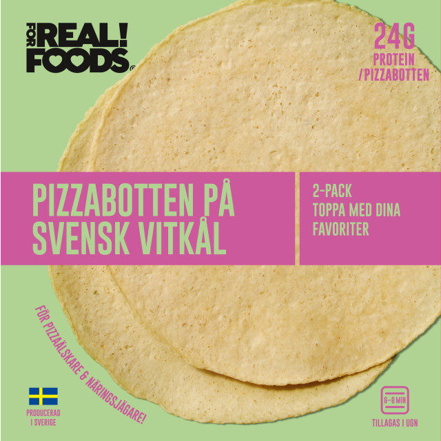 Pizzabotten på Vitkål Fryst 2x120g FOR REAL! FOODS