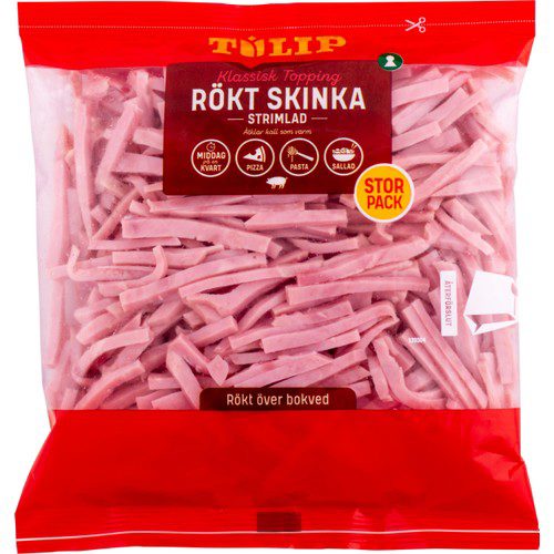 Skinka Strimlad Rökt 450g Tulip
