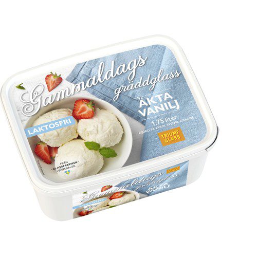 Äkta Vanilj Laktosfri 1.75l Triumf Glass