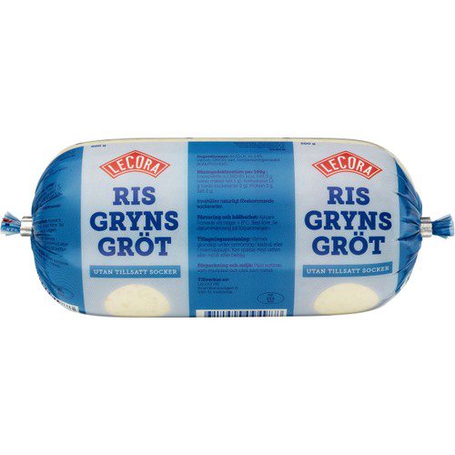 Risgrynsgröt Utan tillsatt socker 500g Lecora