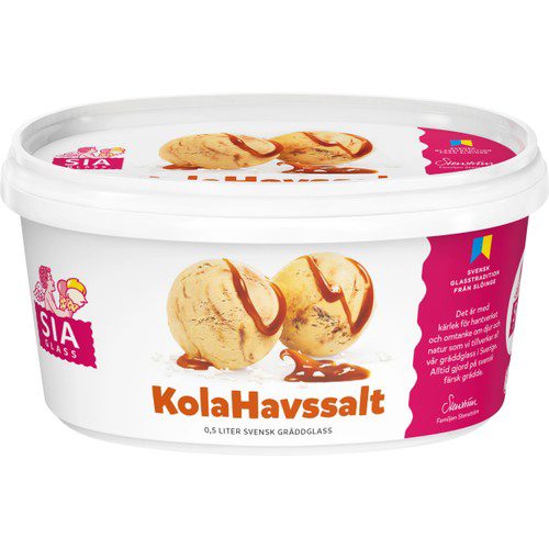 Gräddglass Kola & havssalt 500ml SIA