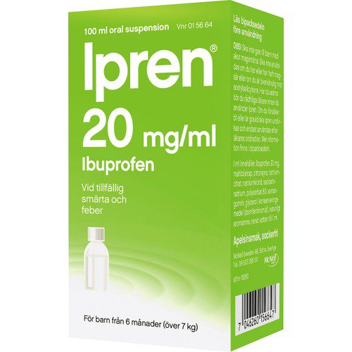 Ipren Barn från 6 månader Oral suspension 20mg/ml 100ml