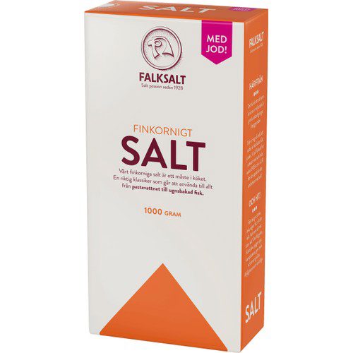 Hushållssalt m Jod 1kg Falksalt
