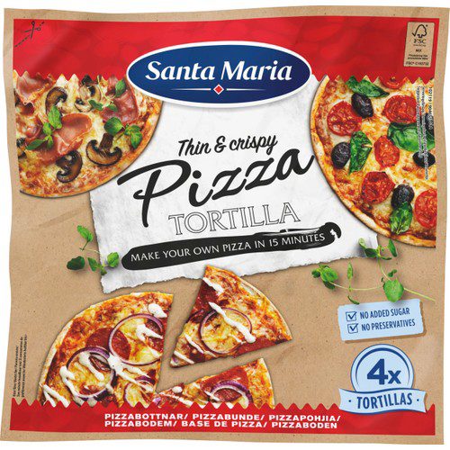 Pizza Tortilla 280g Santa Maria