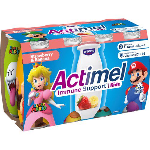 Drickyoghurt Jordgubb Banan Kids 8-p 800g Actimel