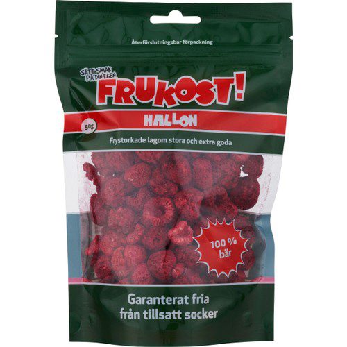 Hallon Frystorkade 50g Frukost