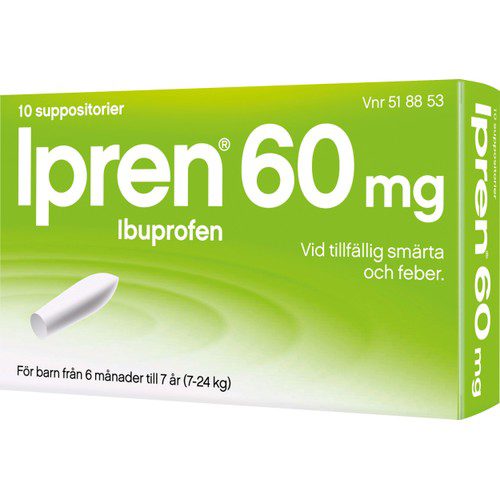 Ipren Suppositorier 60mg 10-p