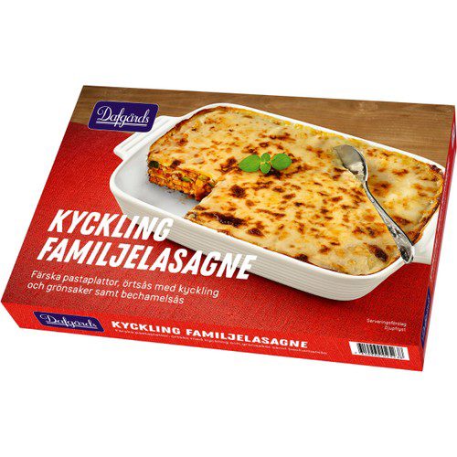 Fam.lasagne kyckling 1,4kg Familjen Dafgård