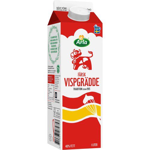 Vispgrädde 40% 1l Arla Ko