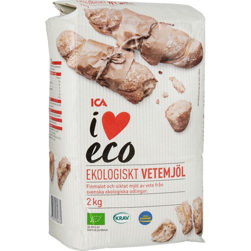Vetemjöl 2kg KRAV ICA I love eco