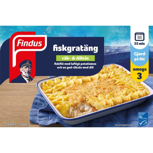 FISKGRATÄNG RÄK & DILLSÅS