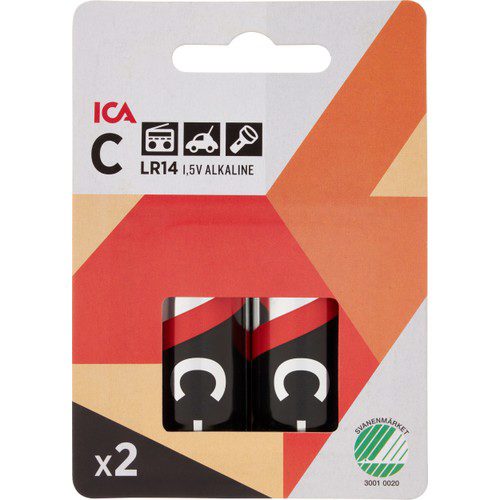 Batteri C LR14 2-p ICA Home
