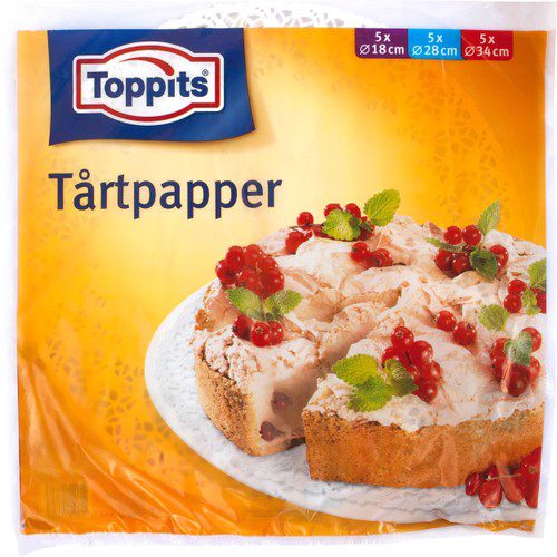 TÅRTPAPPER 18/28/34 CM RUND