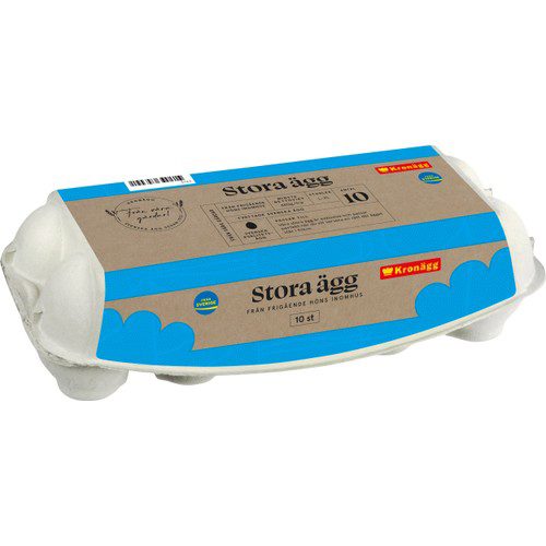 Ägg xtra stora 10-p Kronägg