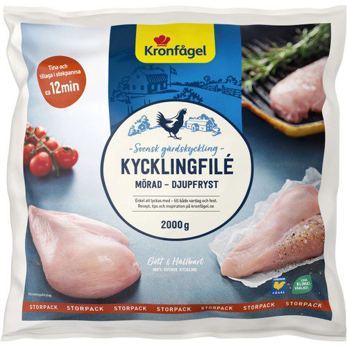Kycklingfilé Fryst 2kg Kronfågel