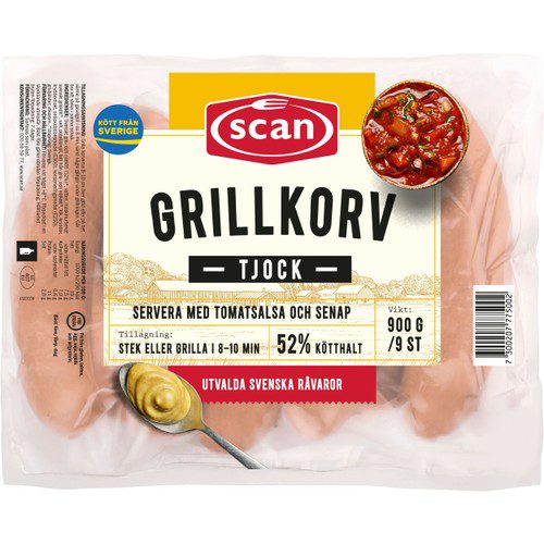 GRILLKORV TJOCK NATURSKINN