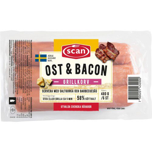 GRILLKORV BACON/OST
