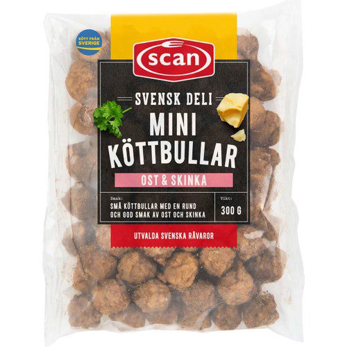 MINIKÖTTBULLAR OST/SKINKA