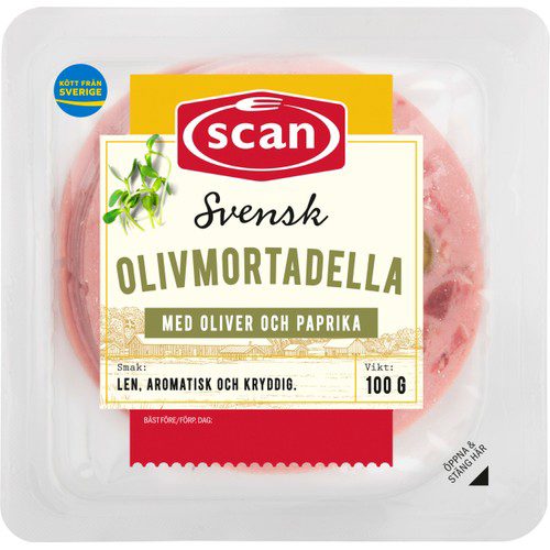 Olivmortadella 100g Scan