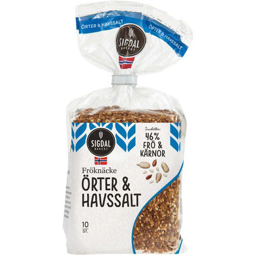 Knekkebröd Örter 220g Sigdal