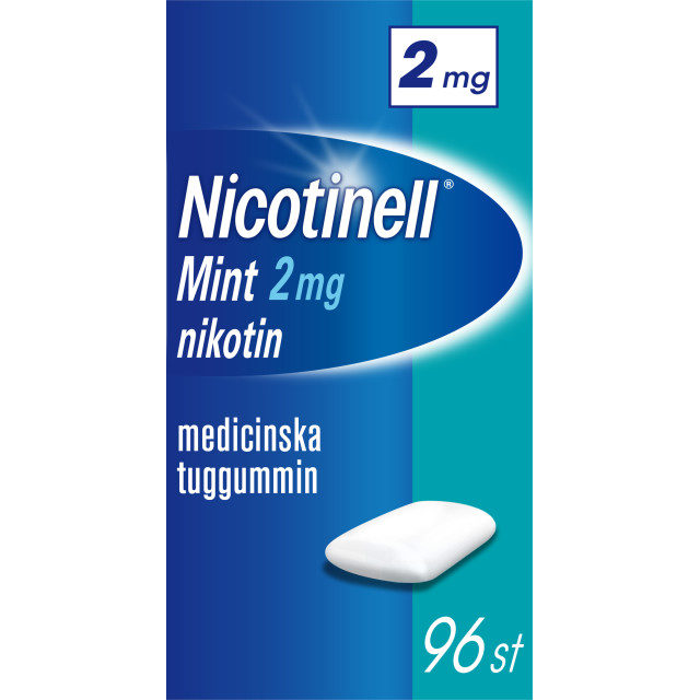 Nicotinell Mint Medicinskt tuggummi 2mg 96-p