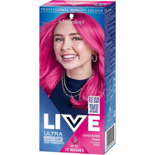 93 Pink Hårfärg 1-p Live Ultra brights