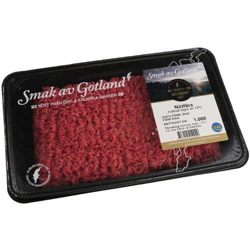 Nötfärs 12% ca 1kg Smak av Gotland