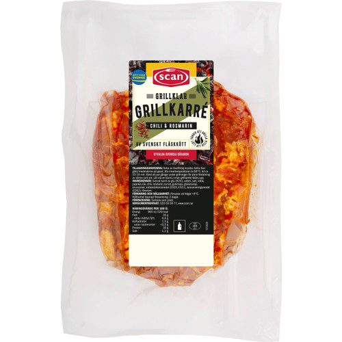Grillkarré Rökig Chili & rosmarin 3-p ca 675g Scan
