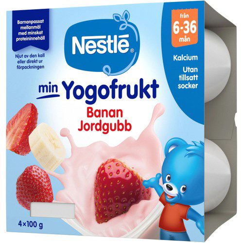 Min Yoghurt Jordgubb Banan 6 Mån