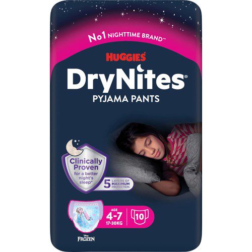 DRY NITES PYJAMA PANTS BOY 4-7 ÅR 17-30 KG 10-PACK