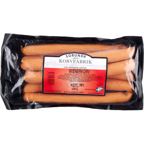 Wienerkorv ca 7-p 400g Sorunda Korv