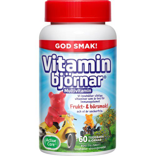 Vitaminbjörnar Tuggtabletter 60-p Active Care