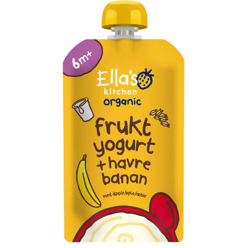 Mellanmål Banan Squeeze 6mån Ekologisk 100g Ella´s kitchen